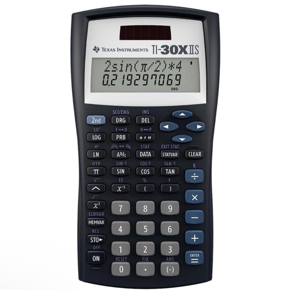 Texas Instruments TI-30XIIS Scientific Calculator in Black